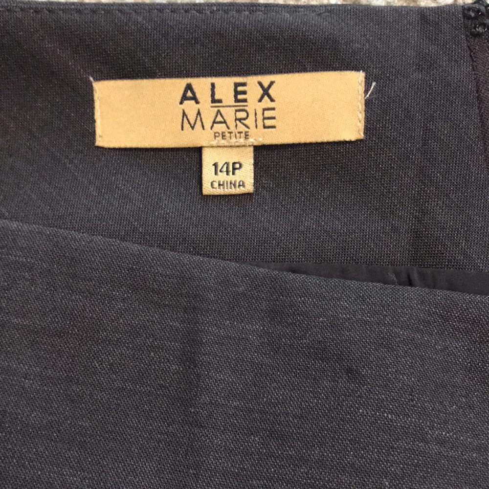 Alex Marie Wool/Poly Blend  Button Detail Skirt Size 14P - Picture 6 of 7